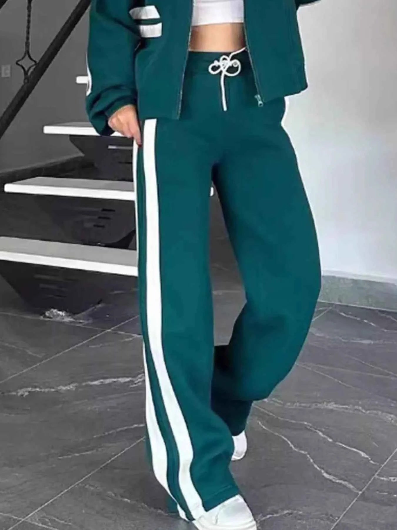 Full Size Contrast Stripe Zip Up Jacket and Pants Set Plus Size c98ed0f6-5ef8-4aff-ab0c-c8758afd8df3-Max-Origin