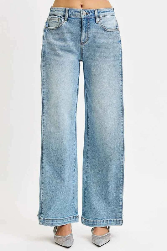 Mid Rise Wide Barrel Transferable Leg Snap Jeans c9bf81df17e04dba885f5259c7071a2f-Max-Origin