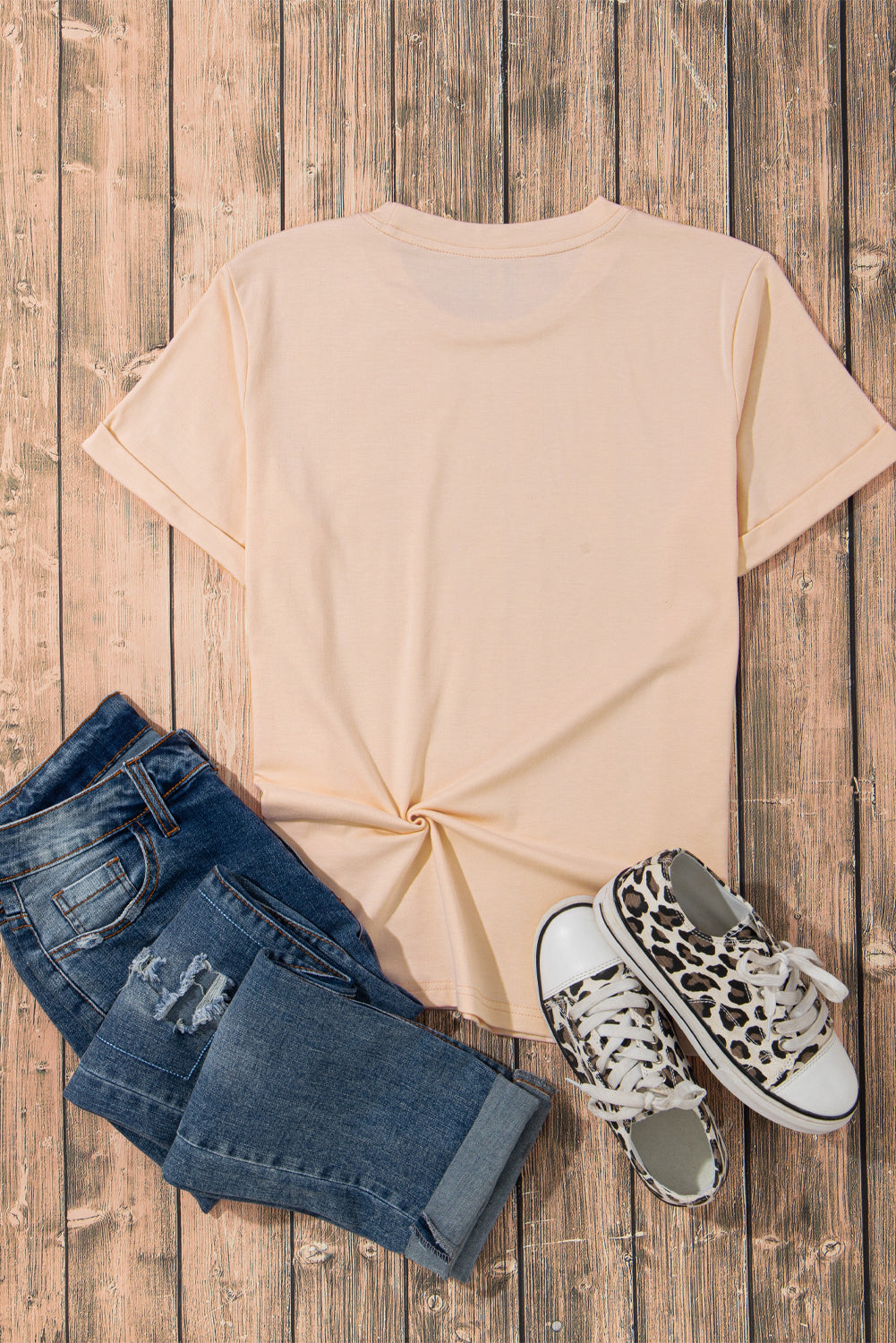 Khaki Fall Floral Pumpkin Heat Transfer Printing Casual Graphic T Shirt Khaki 62%Polyester+32%Cotton+6%Elastane c9ccdb6576ec1ced