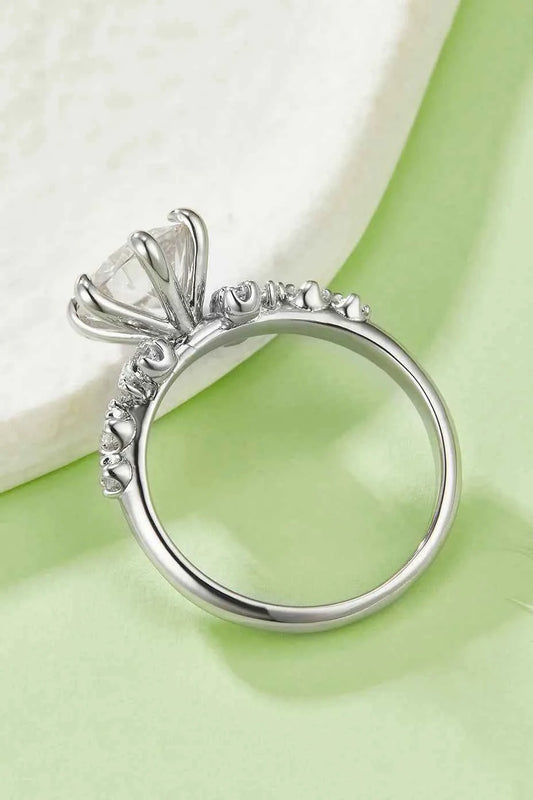 2 Carat Moissanite 925 Sterling Silver Ring c9f0a200-3f7e-456c-bd7a-77b56f8b0682-Max