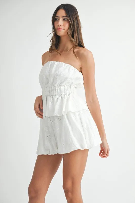 Floral Eyelet Lace Tube Top and Short Set ca28a63e017749208e0fd002a9f6e90c-Max-Origin