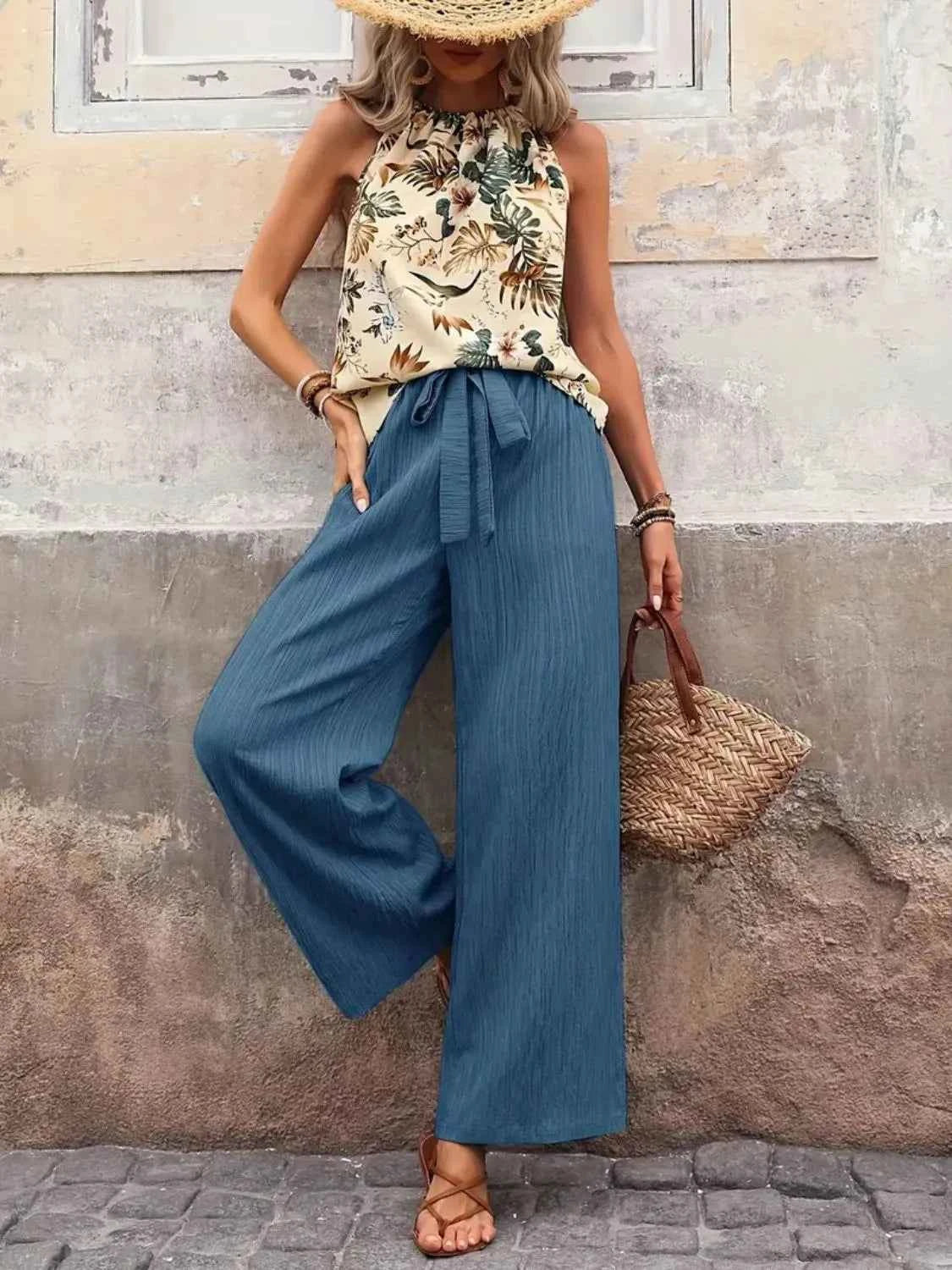Printed Tank Top and Wide Leg Pants Set ca3a62a3-c4f6-4298-adbf-59b88f1de7b2-Max-Origin