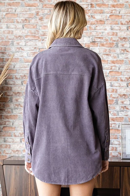 Washed Corduroy Button Down Long Sleeve Shirt ca3a72bf-93aa-4cca-8a34-67976f58c04a-Max