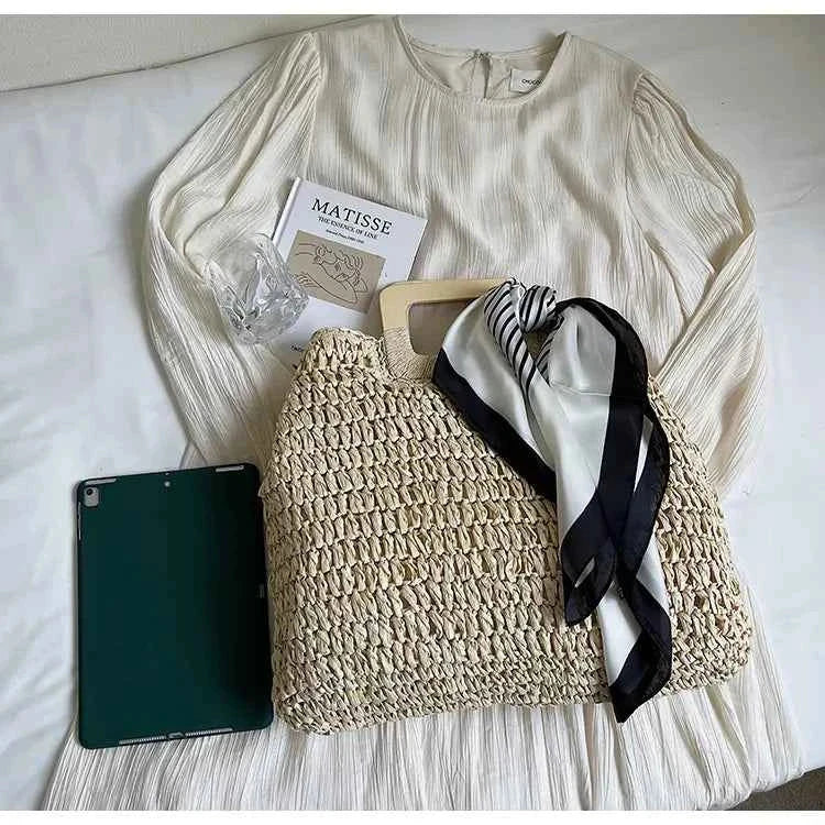Straw Woven Handbag Beige onesize ca5c2e7f7abd413780a9fa495c0c4acf-Max-Origin