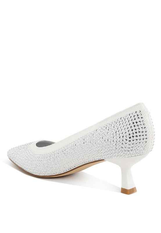 Vimto Breathable Flyknit Rhinestone Pumps ca8a2a5d-8b09-4eb5-ae70-2f23cdf2994f