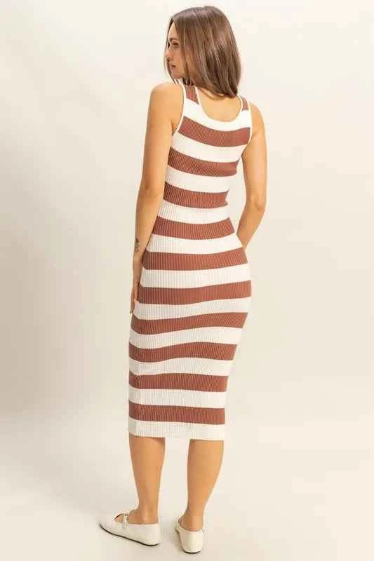 HYFVE Striped Scoop Neck Wide Strap Knit Dress ca9da349-7d98-403f-9697-a8a33f8d16db-Max-Origin