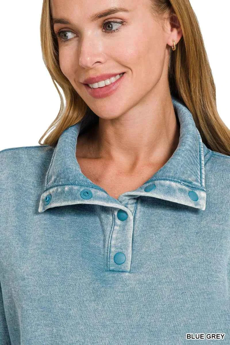 Zenana Fleece Washed High Neck Kangaroo Pocket Sweatshirt cabc8bfd92a84e8c9ebb31b179a96a8d-Max-Origin