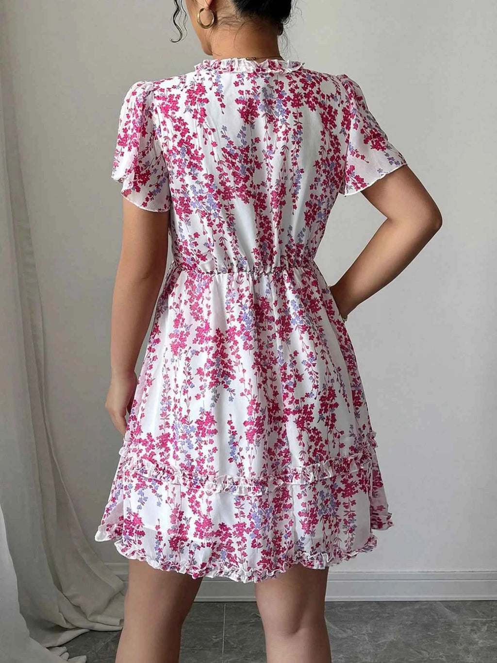 Floral Wrap Dress with Flutter Sleeves cacae0a6-a5a9-40a5-b893-c131ac441a9a-Max-Origin
