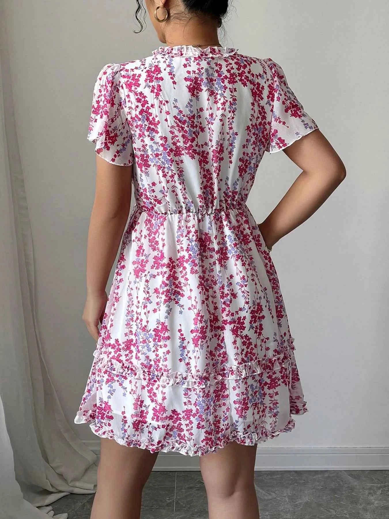 Floral Wrap Dress with Flutter Sleeves cacae0a6-a5a9-40a5-b893-c131ac441a9a-Max-Origin