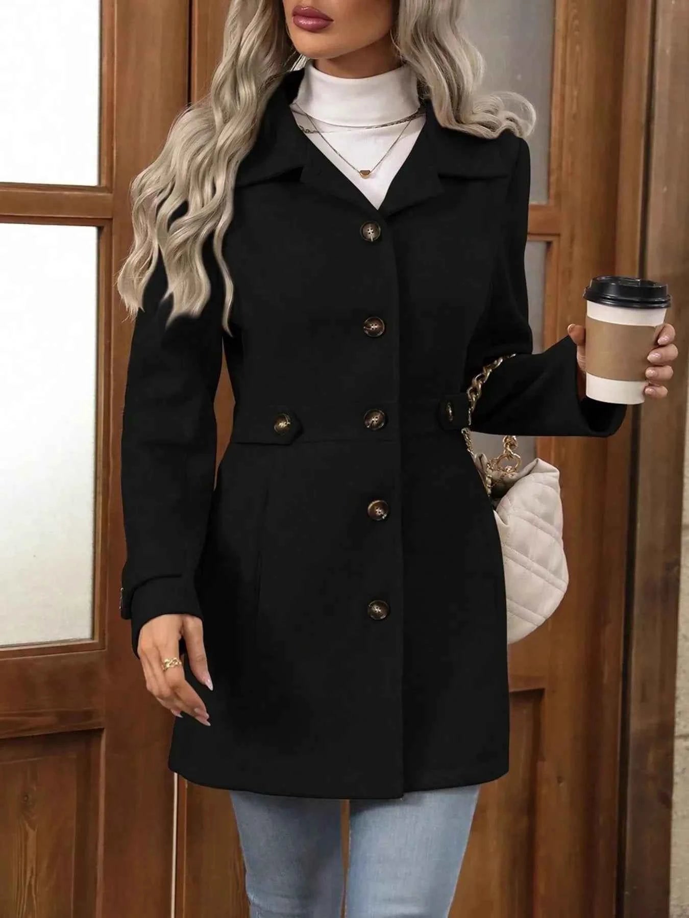 Button Up Long Sleeve Coat Black cadc39de8ced463f8e7a0f17195df9ac-Max-Origin