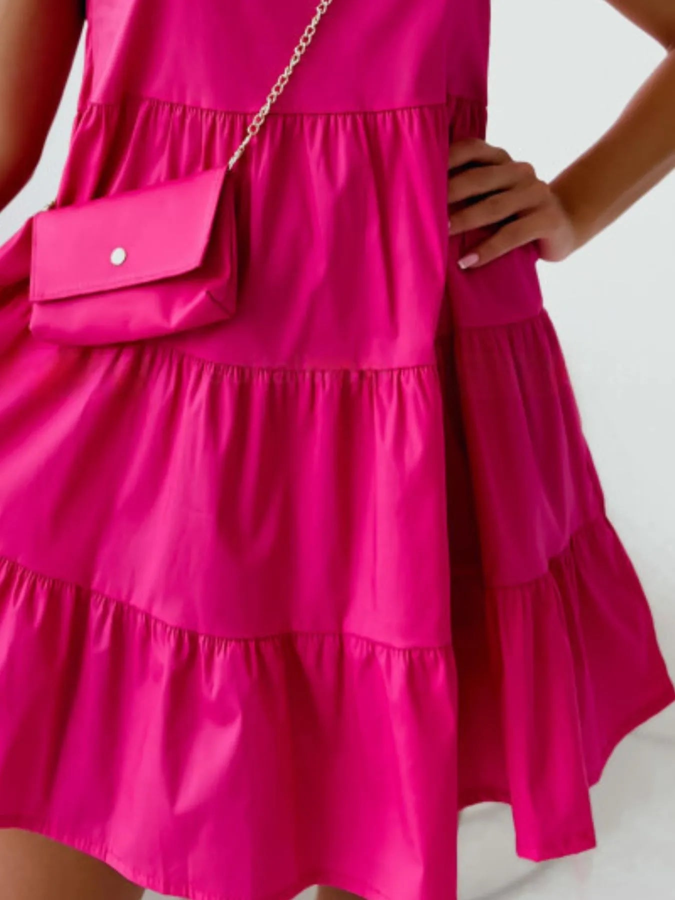Ruffle Sleeve Tiered Swing Dress cae1db2f-c2e3-4e31-a0e5-f51c37773f63-Max-Origin