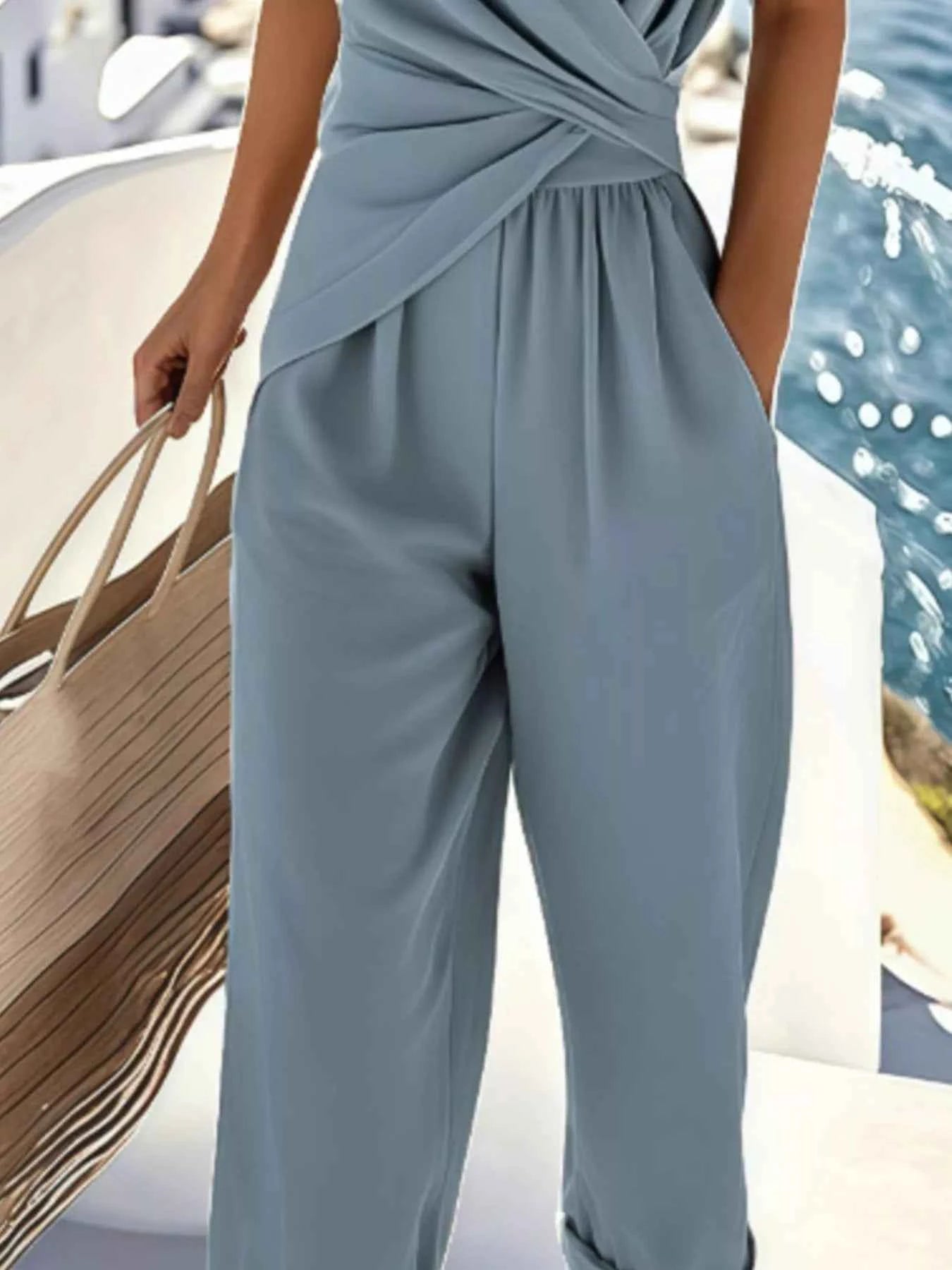 Full Size Surplice Short Sleeve Top and Pants Set Plus Size cb38d299-013c-4565-8bb8-c06e82f65050-Max-Origin