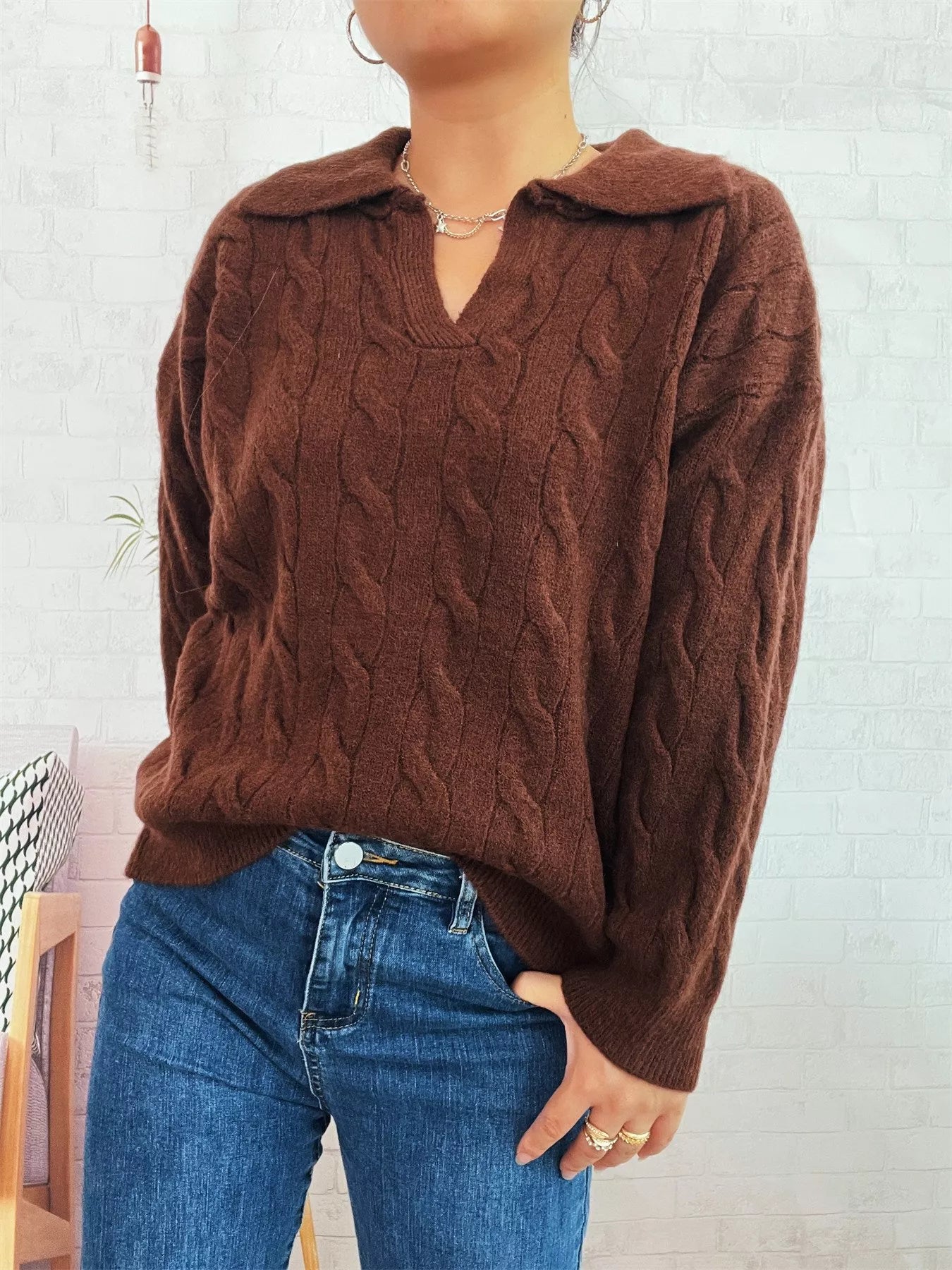 Cable Knit Johnny Collar Sweater cb42d3d3-4a5b-4262-a786-41b00936437f-Max-Origin
