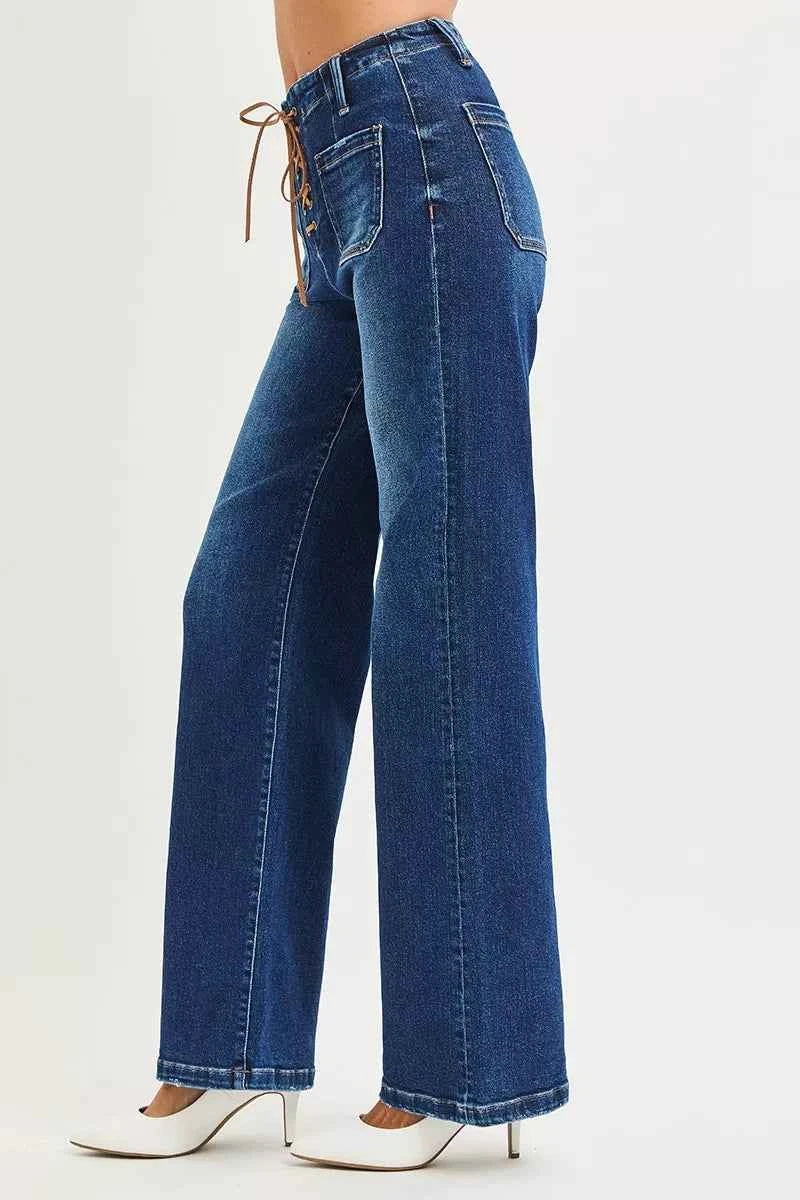 RISEN Full Size High Rise Wide Leg Jeans with Front Tie Detail Plus Size cb505bea28de4a7298ed3b325af1dcd1-Max-Origin