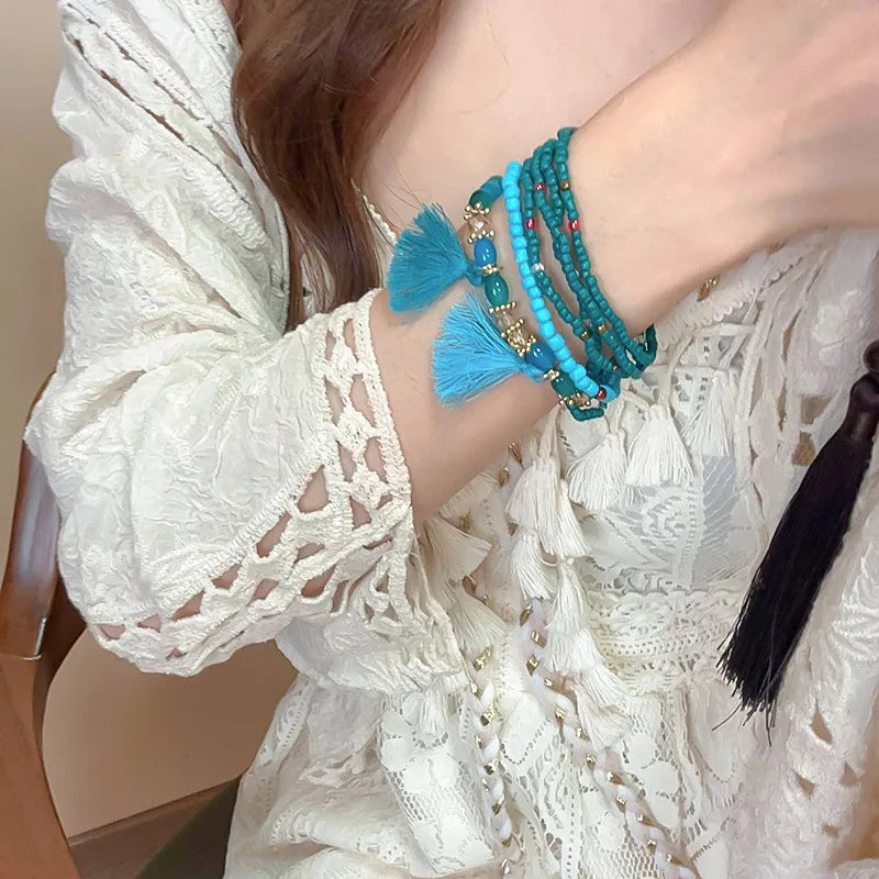 Tassel Rice Bead Bracelet cb615e7c-0940-4ddd-bd59-fb4c49e0204e-Max