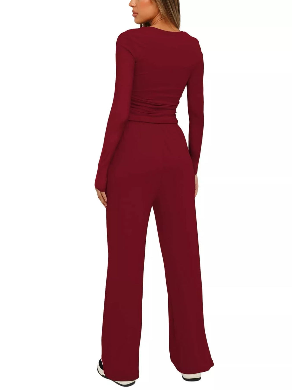 Round Neck Long Sleeve Top and Pants Set cb68a972-c4ad-4eae-85eb-b2bef51ee7bd-Max-Origin