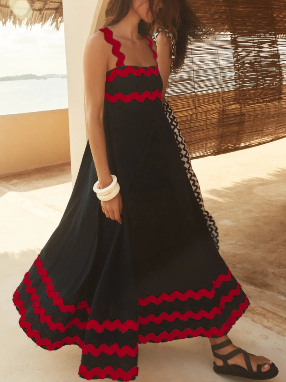 Contrast Trim Square Neck Maxi Cami Dress cb72cb9c-4678-4fb9-8514-6271f357e263-Max-Origin
