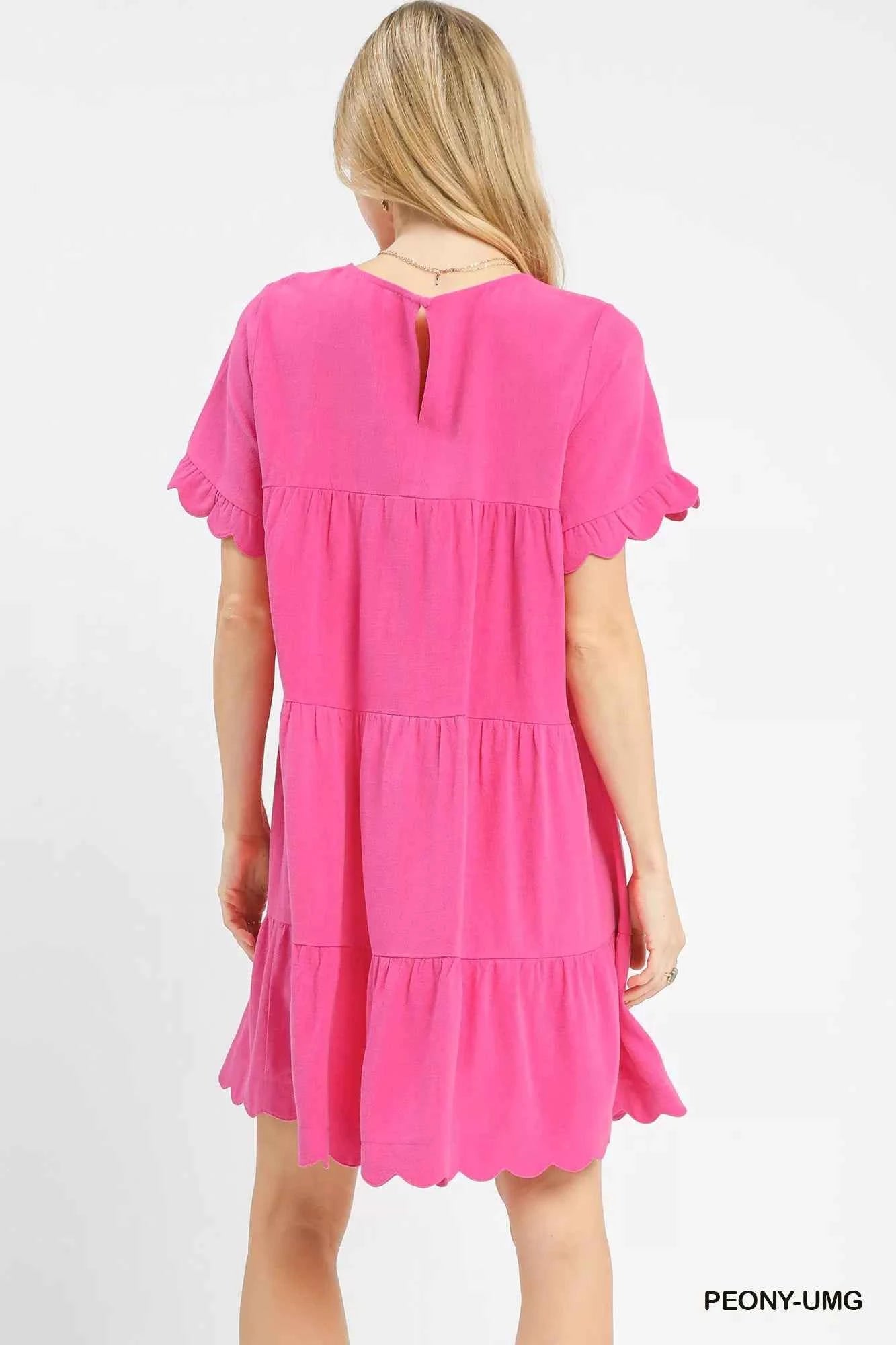 Umgee Linen Tiered Babydoll Dress with Ruffle Sleeves cb8acc26-77eb-43b4-ba67-2d2ea7d4e558-Max-Origin