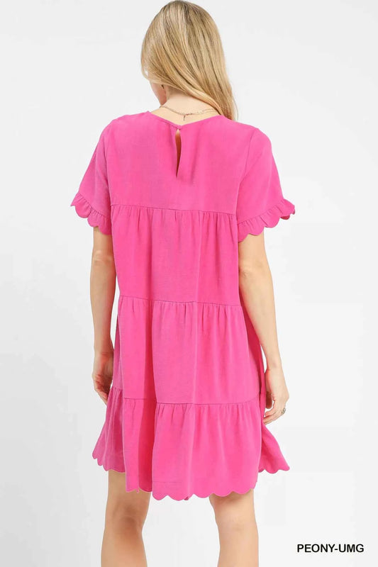 Linen Tiered Babydoll Dress with Ruffle Sleeves cb8acc26-77eb-43b4-ba67-2d2ea7d4e558-Max-Origin