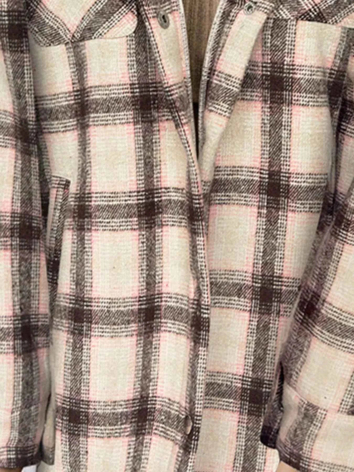 Oversized Plaid Long Sleeve Fleece Jacket cbaba8bc-fbad-4f0f-842f-f55bd61450fd-Max-Origin