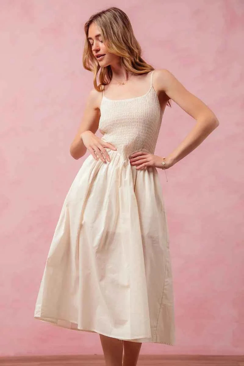 SO ME Smocked Sleeveless Casual Everyday Dress With Slit cbba93ba035d46c2b7b9dab67f275c48-Max-Origin