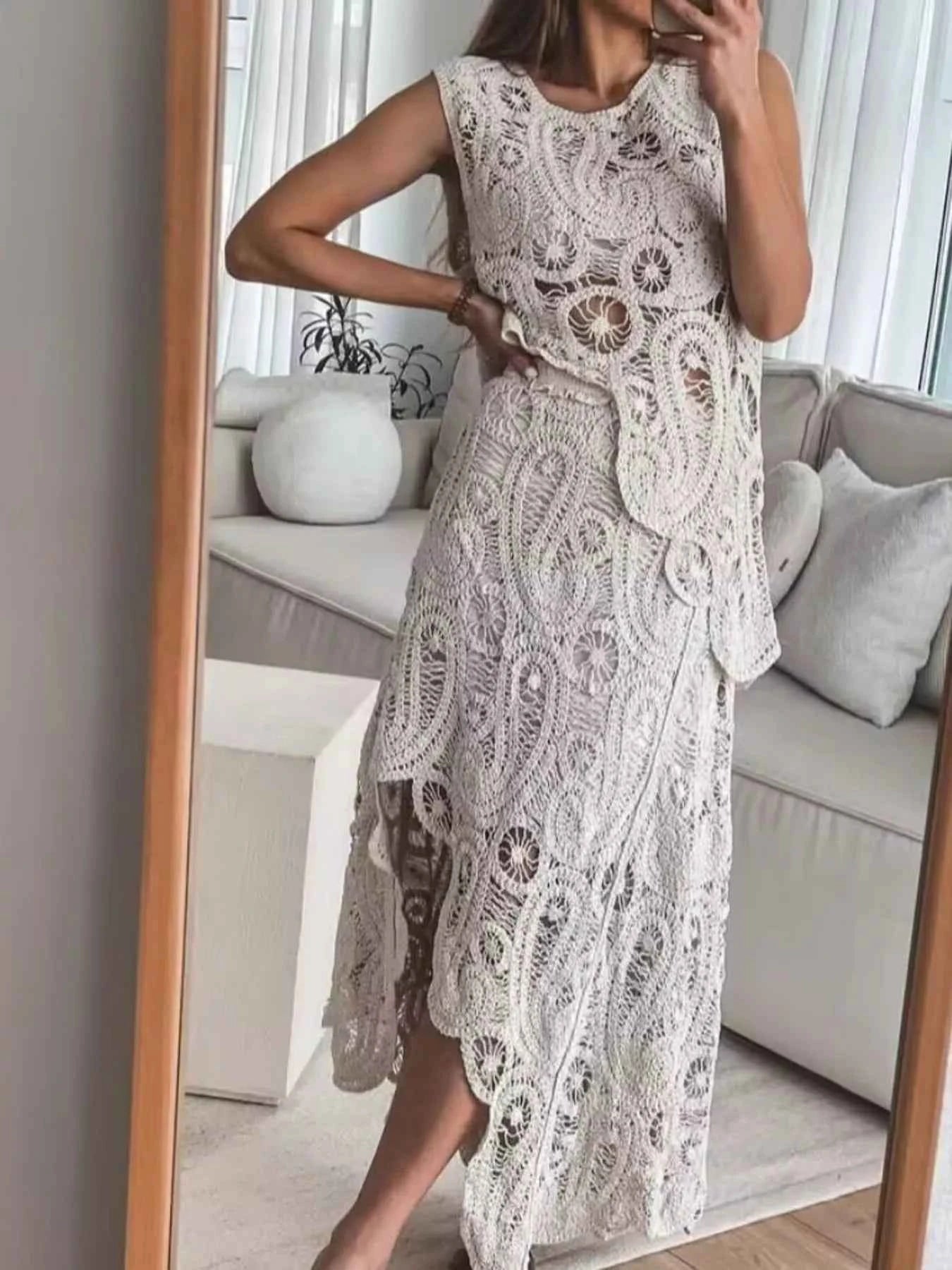 Crochet Sleeveless Tank and Skirt Set cbbd6bd4581b4d4b8fa7efb87e70fa84-Max-Origin