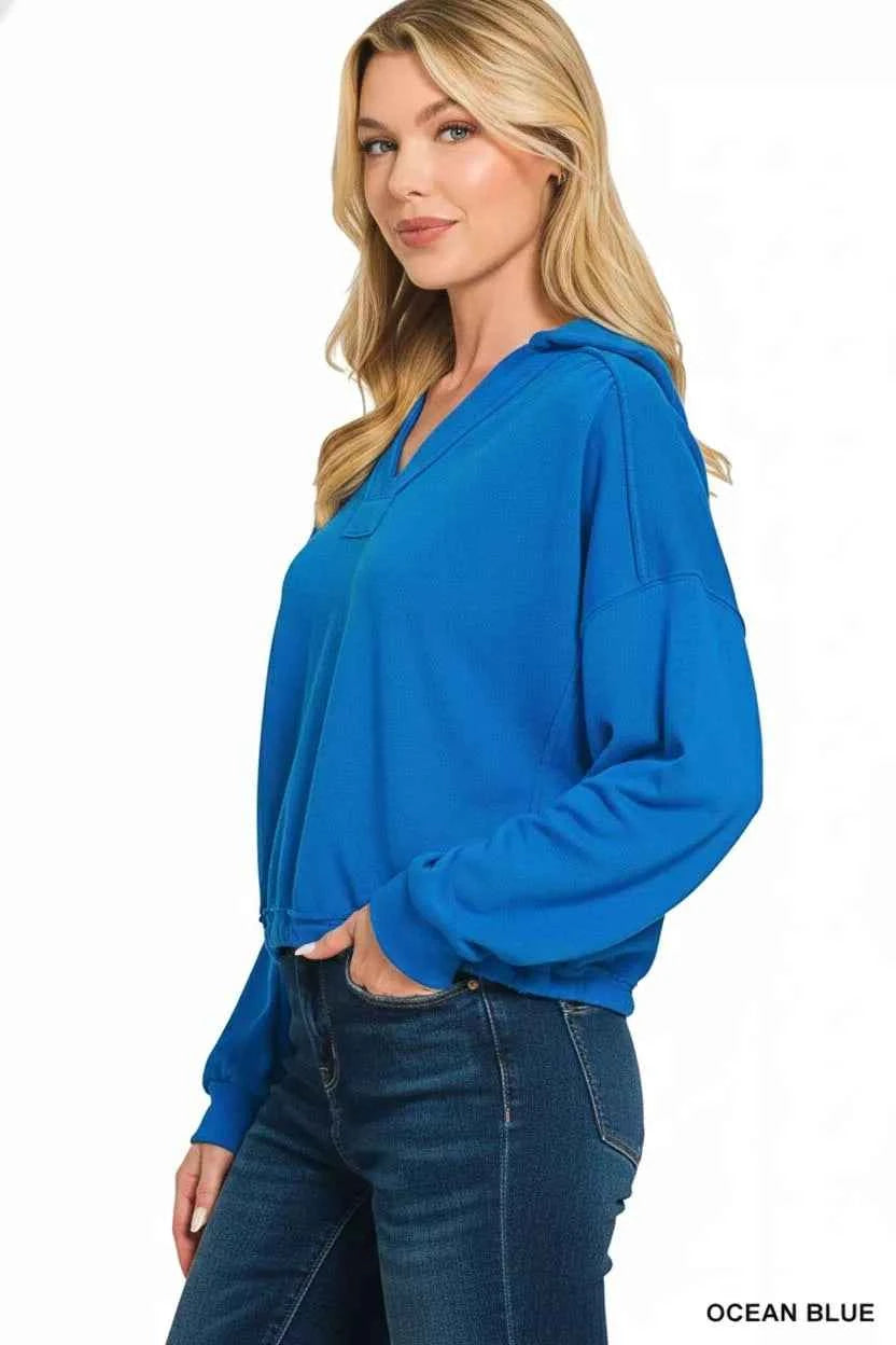 Zenana French Terry Collared Exposed Seam Sweatshirt cbdcfc78-2771-478d-8907-c96b8cd6ccca-Max-Origin