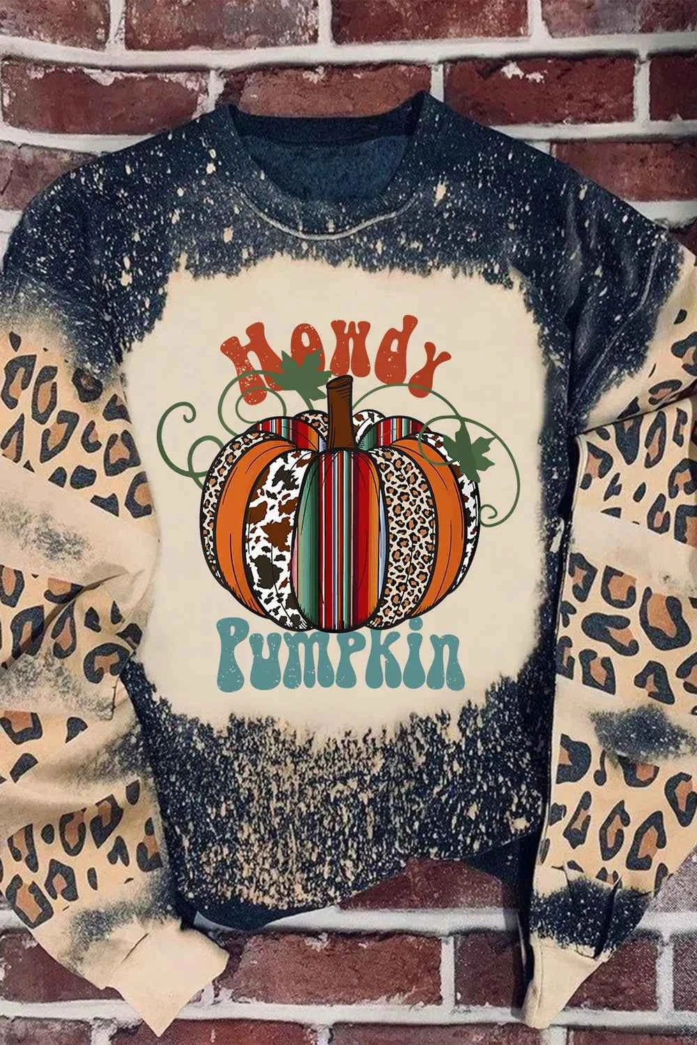 Pumpkin Graphic Long Sleeve Sweatshirt cbe786d8-be99-425e-9f35-9ffb47fa3094-Max