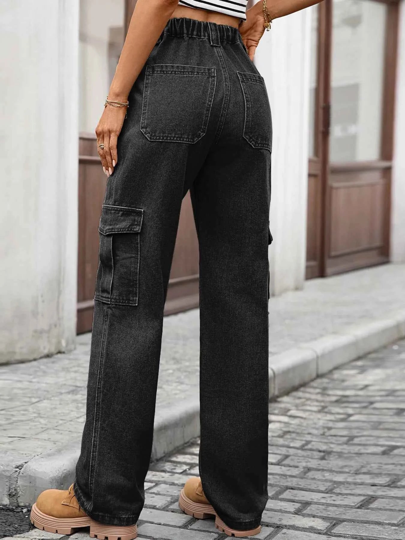 High-Waisted Cargo Jeans cbeda98c05d74b9688dc819abfdff20a-Max-Origin