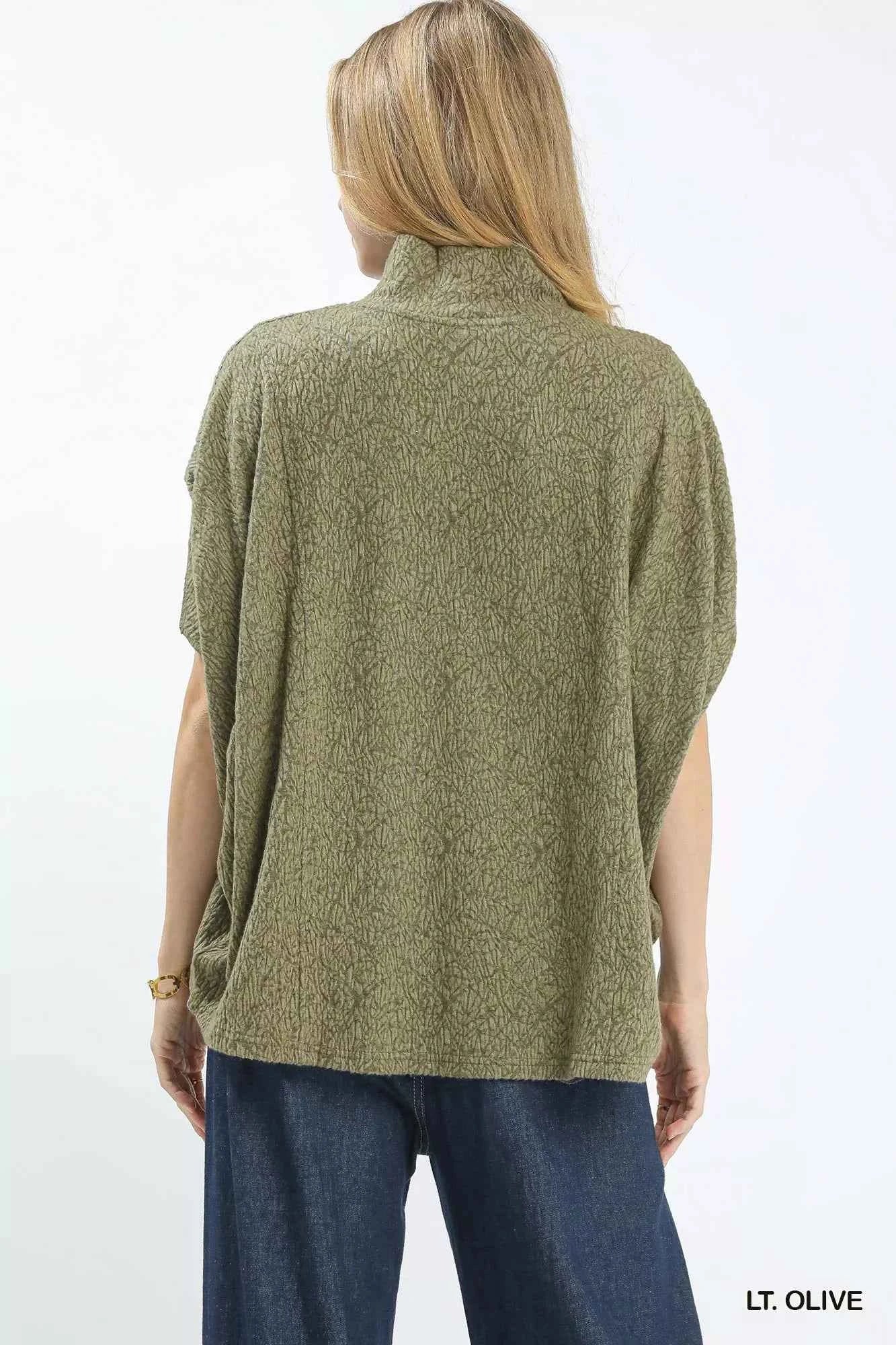 Textured Mock Neck Relaxed Top cbfc9026-4496-49e1-9d43-3efcf020d9aa-Max-Origin