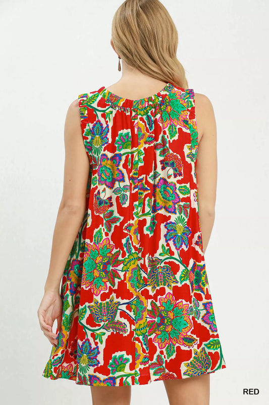 Abstract Print Sleeveless Shift Dress cc1e5215-0e14-4026-80de-9a7fd8bc2a7f-Max-Origin