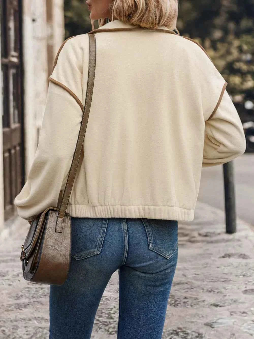 Perfee Zip Up Dropped Shoulder Polar Fleece Jacket cc7f865b-bea4-4e4f-9721-bd7d74fc3f75-Max