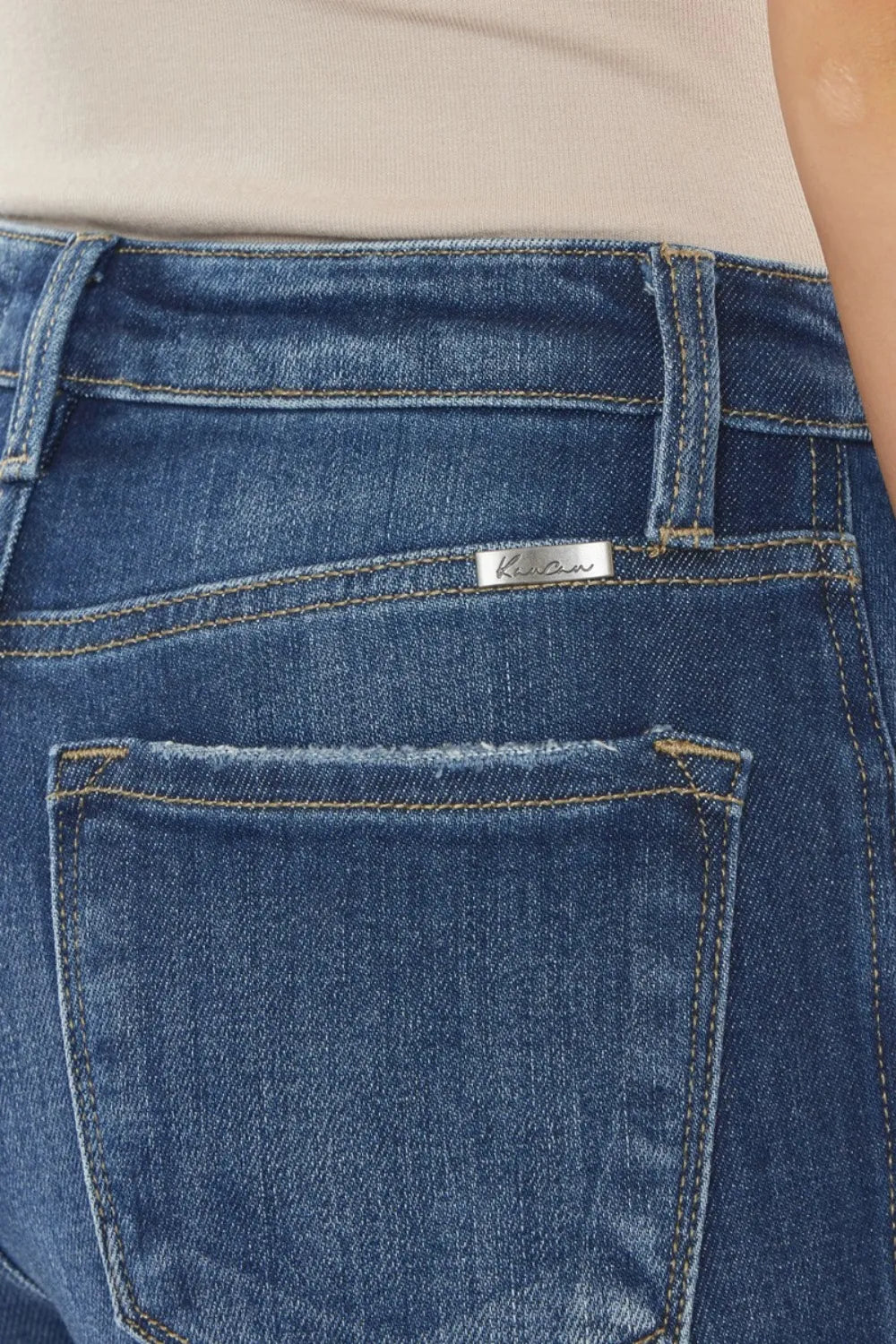 Kancan Raw Hem High Waist Cropped Jeans cc85a15f-8168-478a-97af-f09812549935-Max