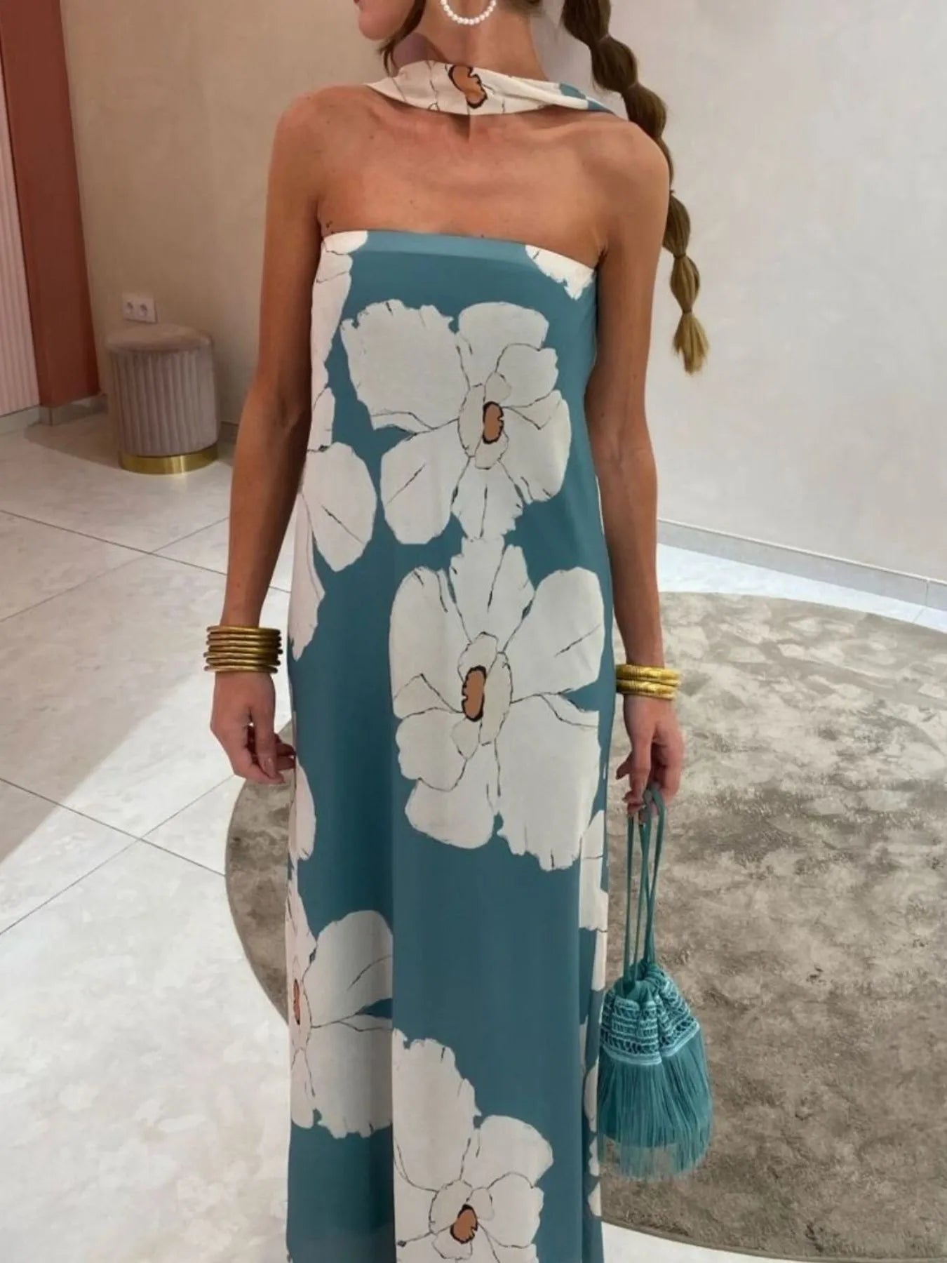 Printed Tube Maxi Dress cc940a87-4834-47f2-988d-fc86c1b24e37-Max-Origin