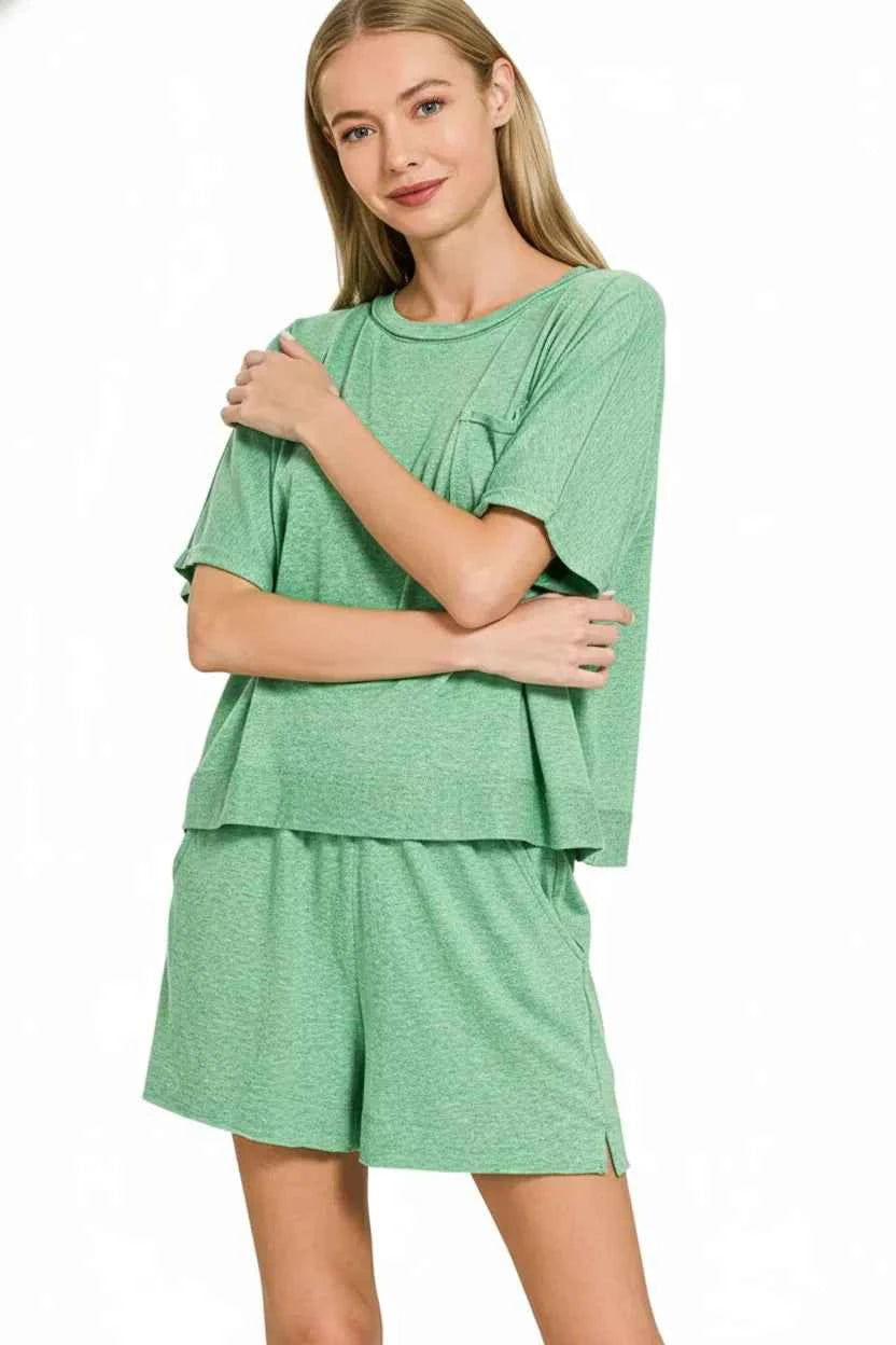 Zenana Exposed Seam Boxy Top & Shorts Set cc990da9-0e88-40db-b65b-984ebf7a6c62-Max-Origin