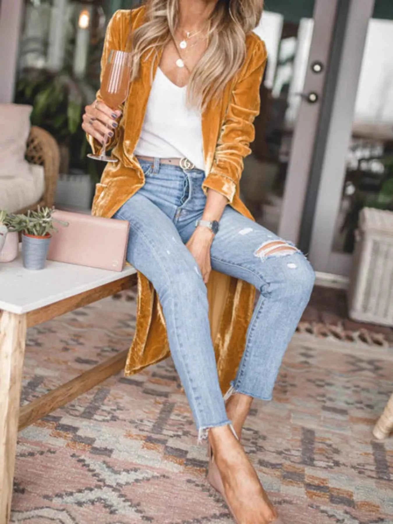 Open Front Long Sleeve Longline Cardigan cccd18efd2524adbbc7d57bdf573382d-Max-Origin