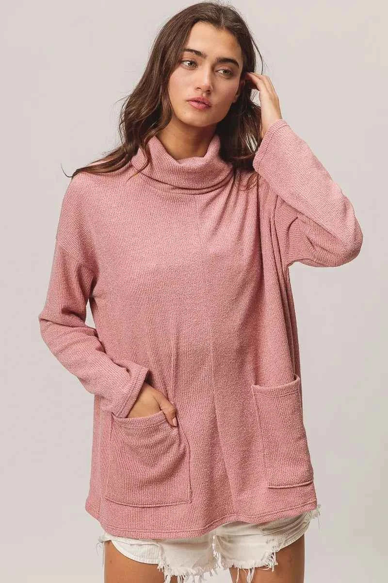 BiBi Piper Rib Double Pocket Turtle Neck Sweater cce5c521d8804d6f867c39f2a8e91108-Max-Origin