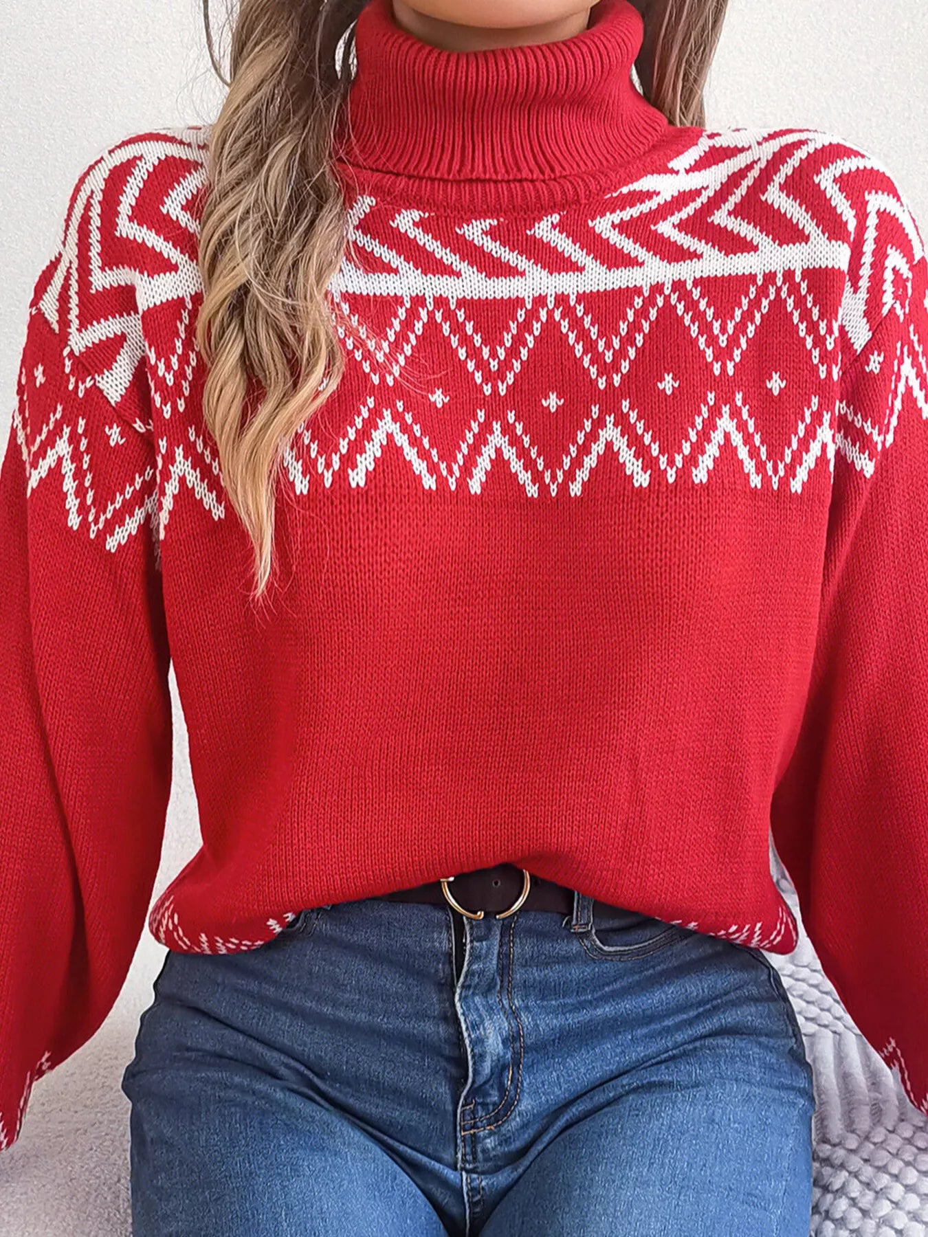 Turtleneck Dropped Shoulder Sweater cd1190918a014a20b9f6aa893bce847f-Max-Origin