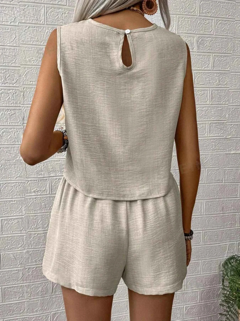 Round Neck Tank and Shorts Set cd41b16a514a45bc84d45416c8622641-Max-Origin