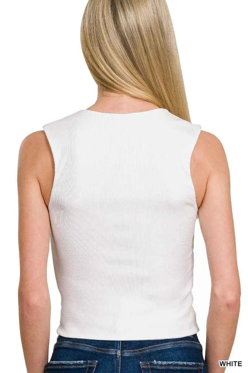 Zenana Ribbed Seamless Double Layered Square Neck Tank cd444b3cda7147718b9b628b90f44fda-Max-Origin