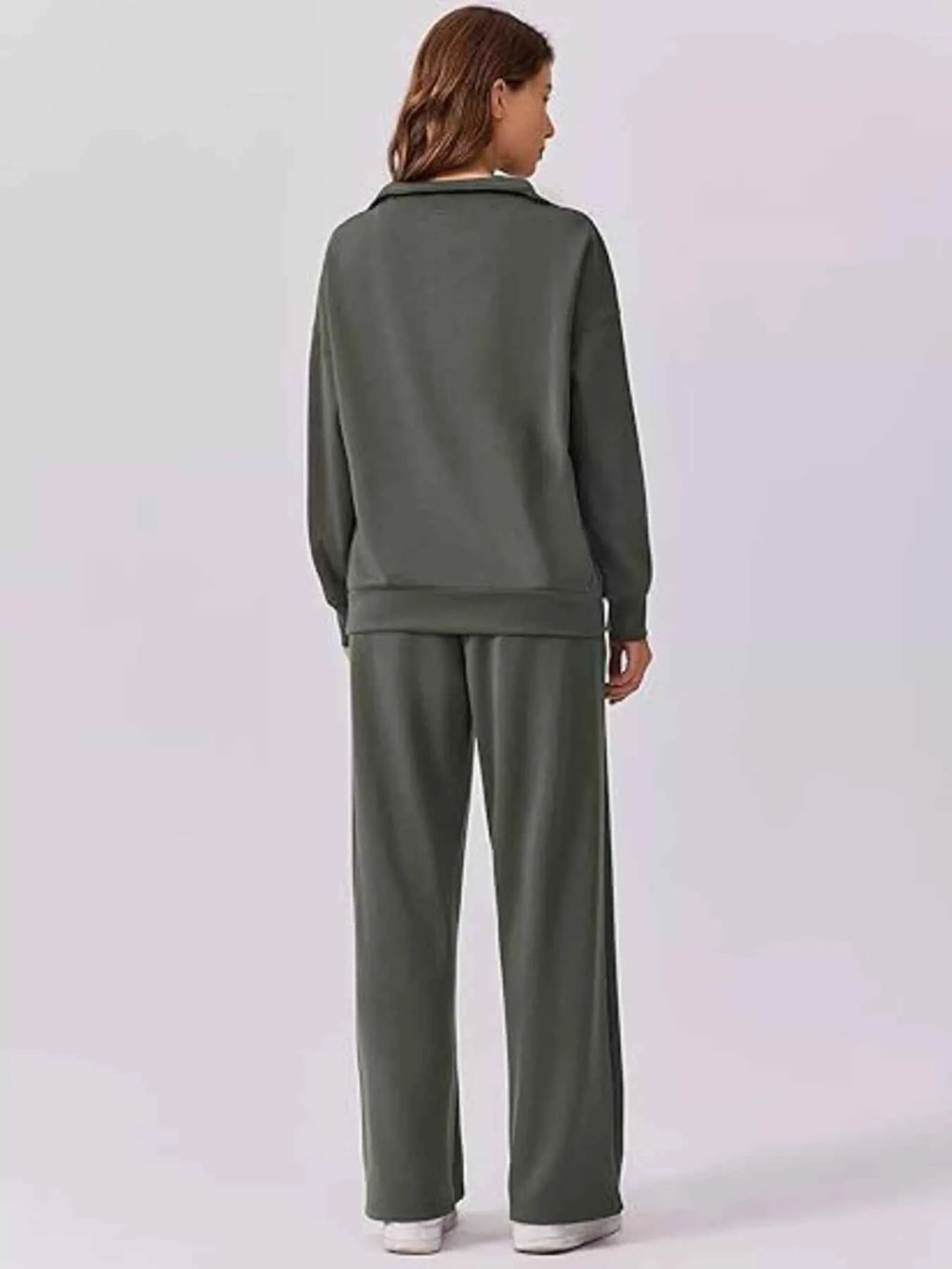 Relaxed Fit Quarter-Zip Top and Pants Set cd6209c6c2dd4f25aecc96657ed11fa9-Max-Origin