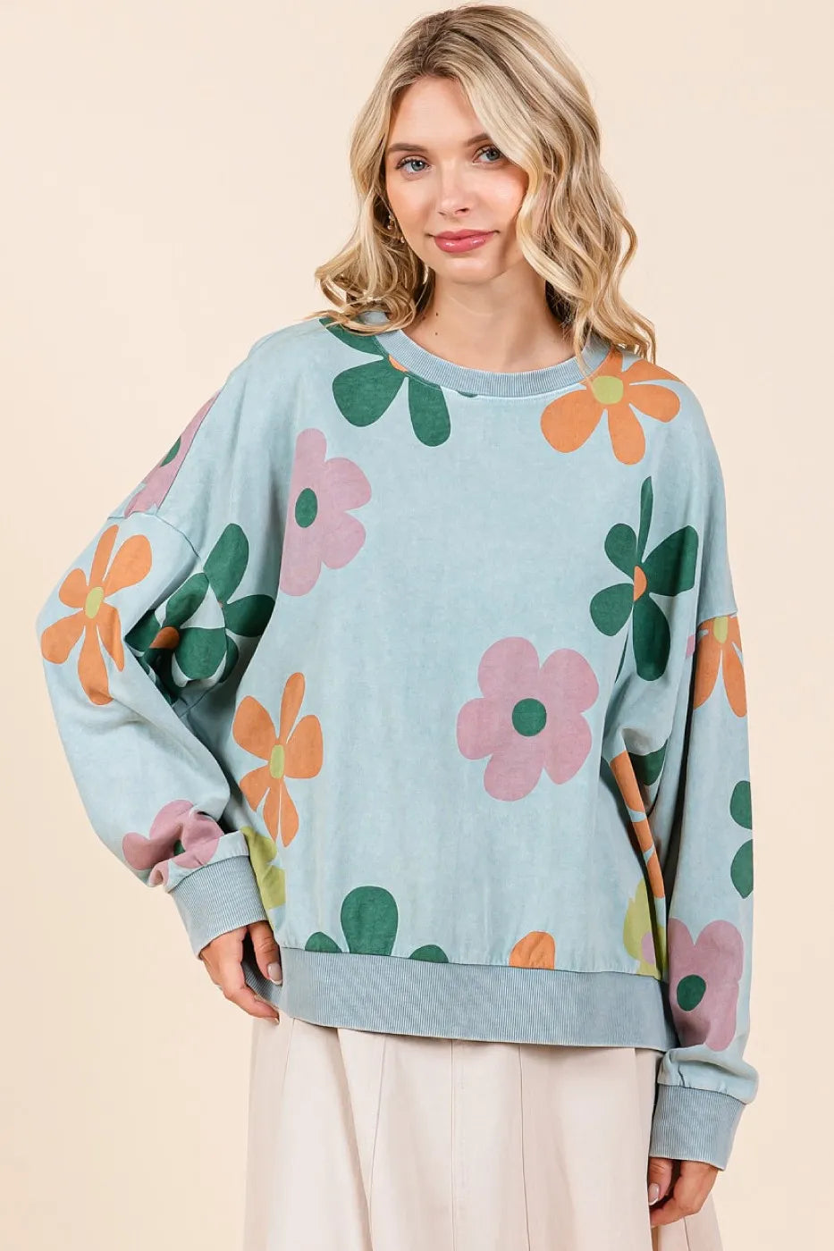 Mittoshop Mineral Wash Flower Print French Terry Sweatshirt cd755c629cb9468d90dadfdc16019677-Max-Origin