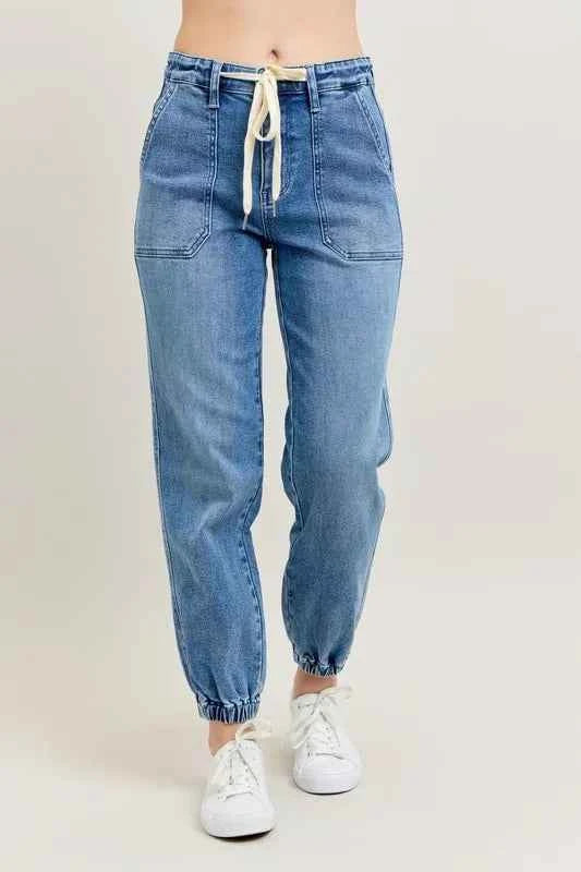 Full Size High Waist Denim Jogger Plus Size cd7e1a7c86f8484bbb91f60ddc22fda1-Max-Origin