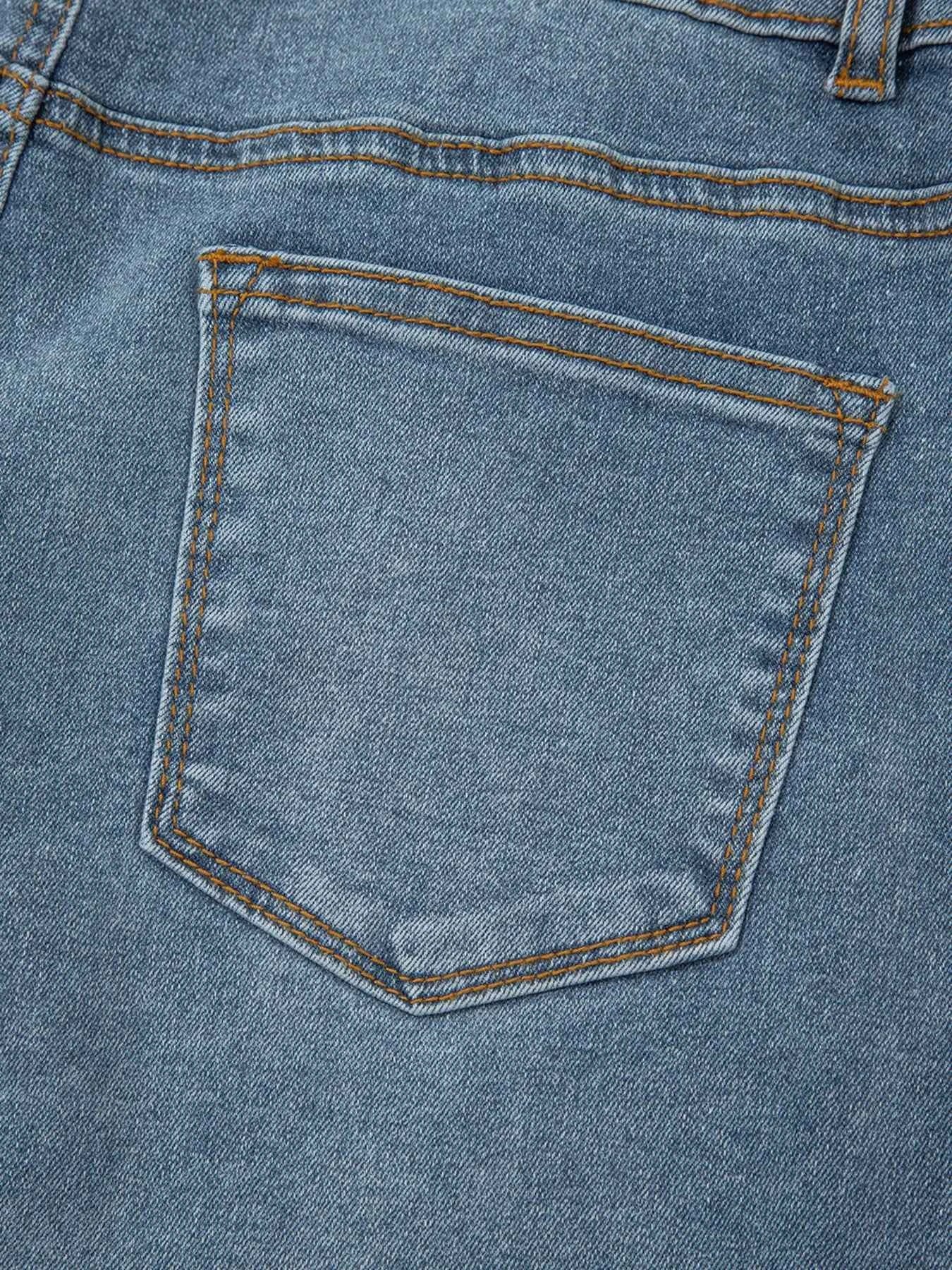 High-Waisted Flare Jeans with Seam Detail cd80fc81fe5843d4a38bf710469c7e43-Max-Origin