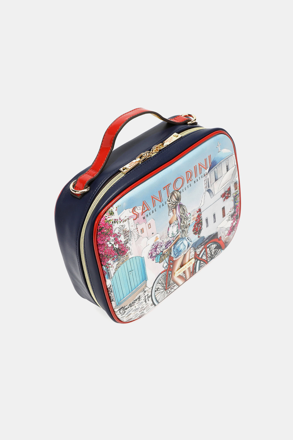 Nicole Lee USA Printed Handbag with Three Pouches cd8de161d27247f59ff9058873f54b4a-Max