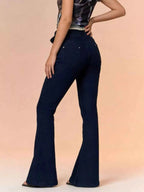 Bow-Tie High-Waisted Flare Jeans cd98ce68-e318-4bd8-9774-a15b7a6ef3e6-Max-Origin