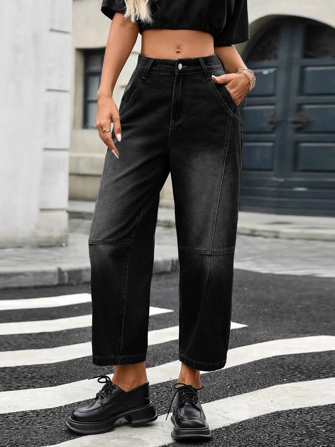 Wide Leg Jeans with Pockets cd99b8e344f141de91fea6ceb38c7f0a-Max-Origin
