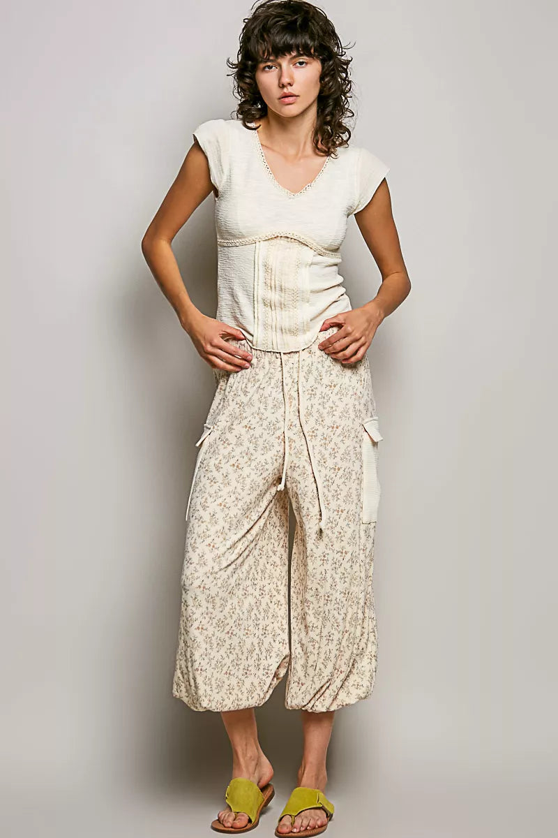 POL V-Neck Lightweight Textured Short Sleeve Knit Top with Lace Trim cdb27744-48a5-40a0-8e67-06b7ce59b1a8-Max-Origin