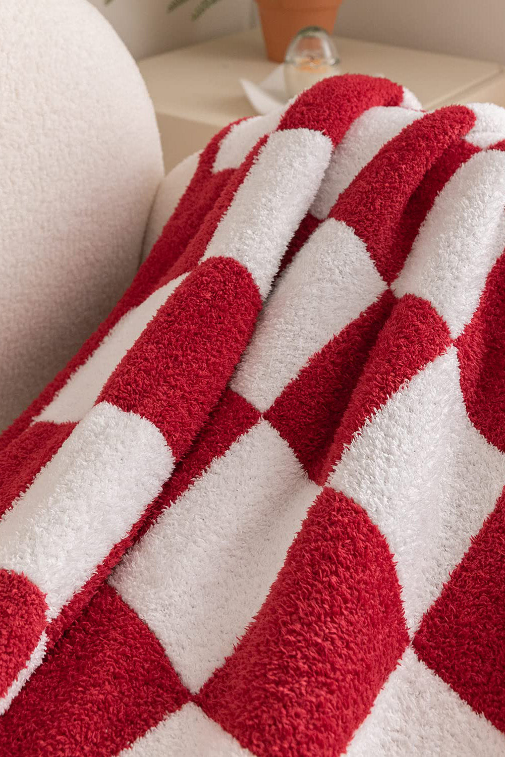 Black & White Checkerboard 127*152cm Flannel Blanket cdb8260ed102600b
