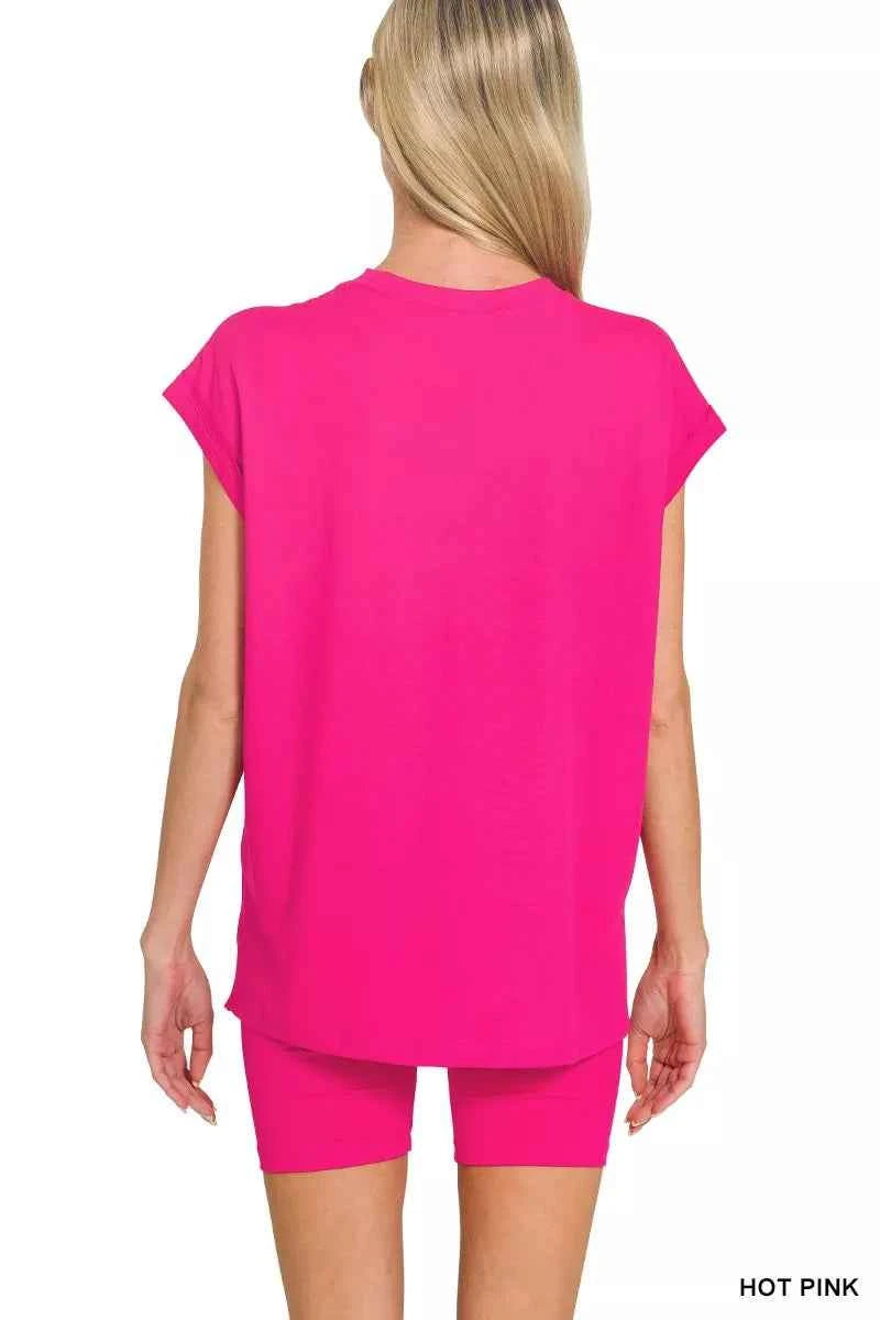 Zenana Brushed Dty Microfiber Top & Biker Shorts cdc1c8b34720448fa349254672af03cb-Max-Origin